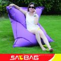 Large cozy bean bag cushion bed in outdoor
